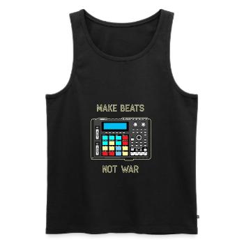 Drum Machine Dope Beat Rap Beatmaker Geschenk DAW - Männer Premium Bio Tank Top - Schwarz - Vorne - AI Model Male 178 light (178cm)
