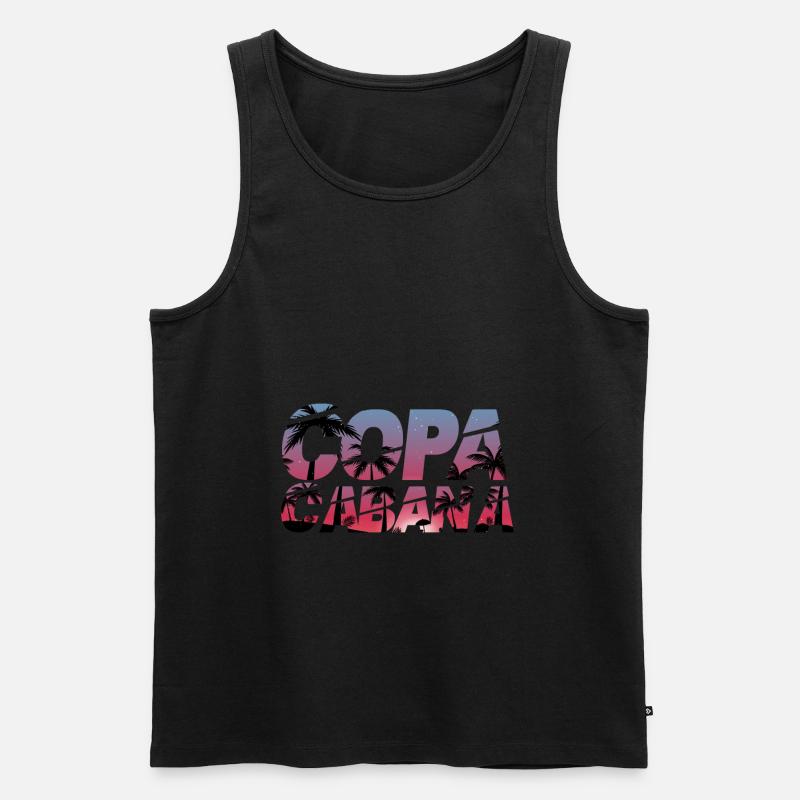 Copacabana - Männer Premium Bio Tank Top - Schwarz