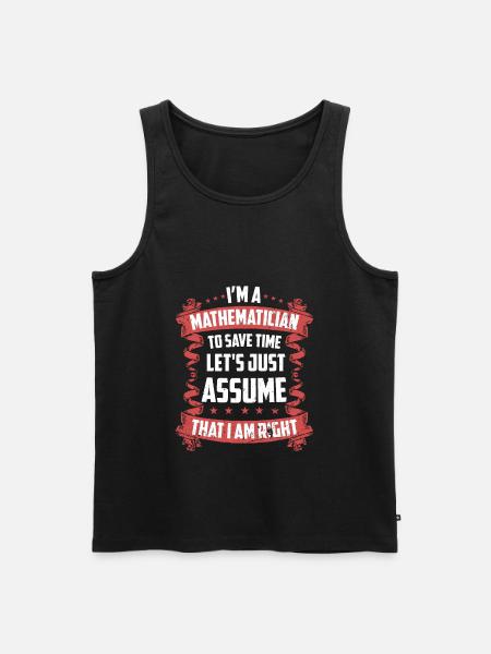 Mathematics Natural Science - Men's Premium Organic Tank Top - black