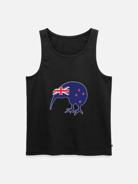 Neuseeland - Männer Premium Bio Tank Top - Schwarz