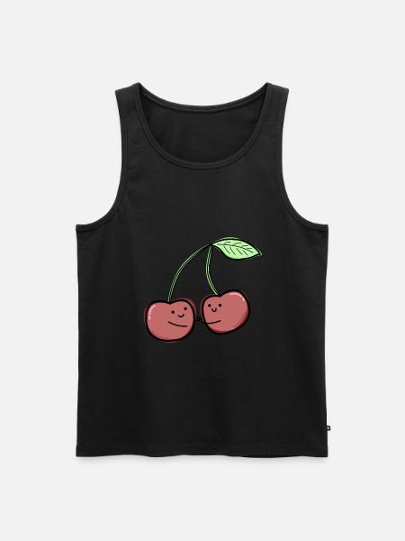 Cute cherries - Men's Premium Organic Tank Top -