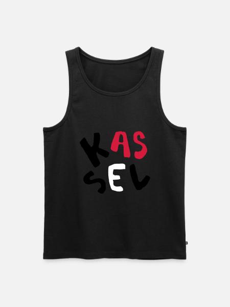 Kassel - Männer Premium Bio Tank Top - Schwarz