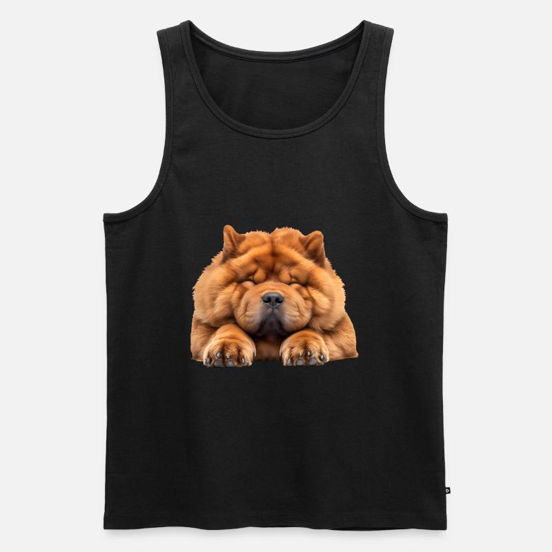 Chow Chow - Männer Premium Bio Tank Top - Schwarz