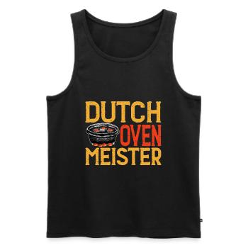 Dutch Oven Meister Dopfen Outdoor - Männer Premium Bio Tank Top - Schwarz - Vorne - AI Model Male 178 light (178cm)