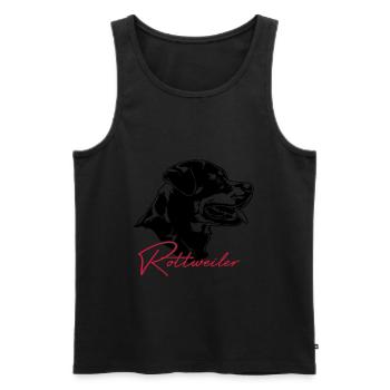 ROTTWEILER Hundesport Wilsigns Dogs - Débardeur bio Premium Homme - noir - Devant - Michal (187cm)