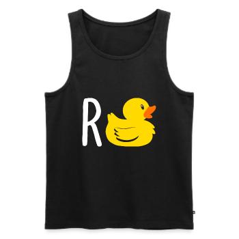 Rente Ruhestand Rentnerin Rentner - Männer Premium Bio Tank Top - Schwarz - Vorne - Michal (187cm)