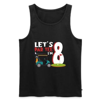 Geschenk für Minigolfspieler - Männer Premium Bio Tank Top - Schwarz - Vorne - Michal (187cm)