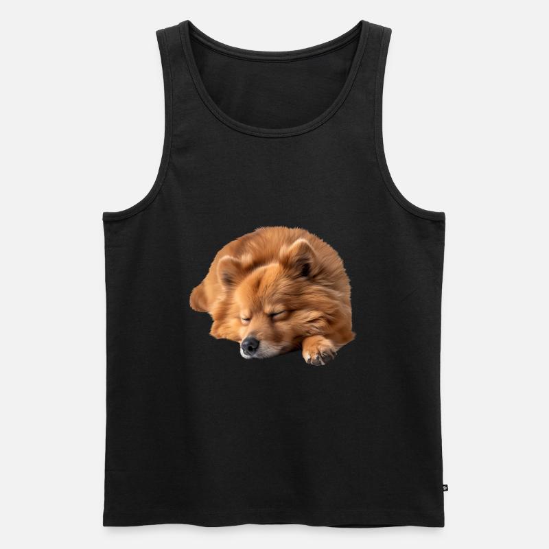 Finnish Spitz - Männer Premium Bio Tank Top - Schwarz