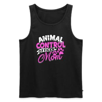 Sauvetage animal Bien-être animal Chien Chat Animal de compagnie Li - Débardeur bio Premium Homme - noir - Devant - Michal (187cm)