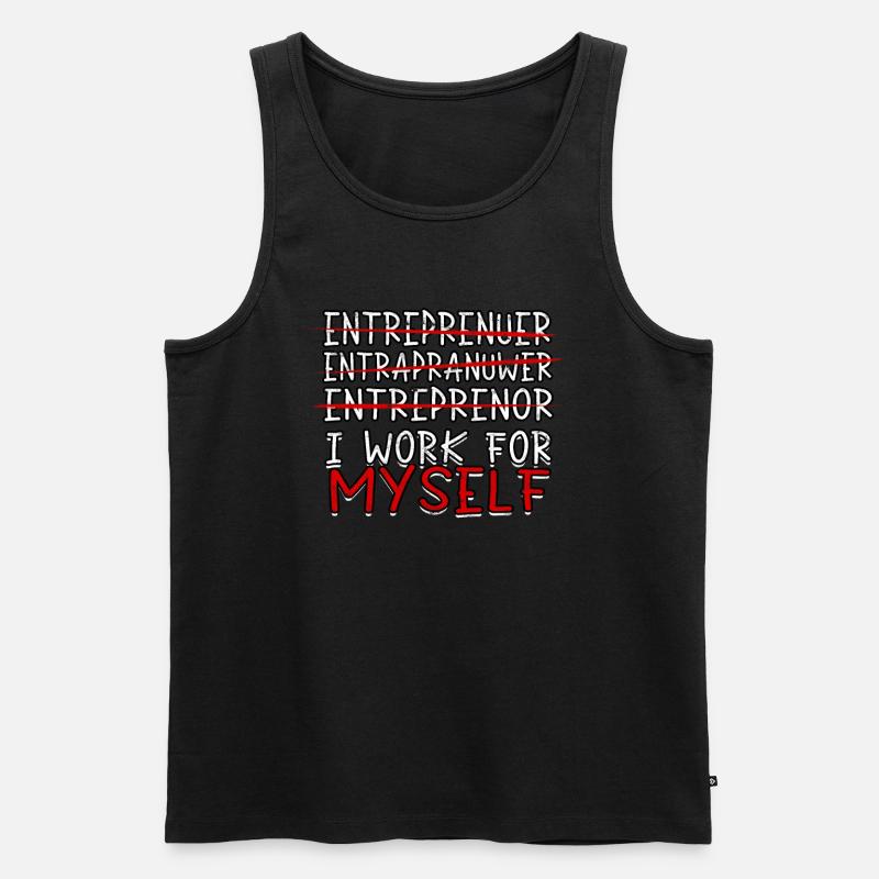 geschäftsführer chef geschenk geschenkidee arbeit - Männer Premium Bio Tank Top - Schwarz