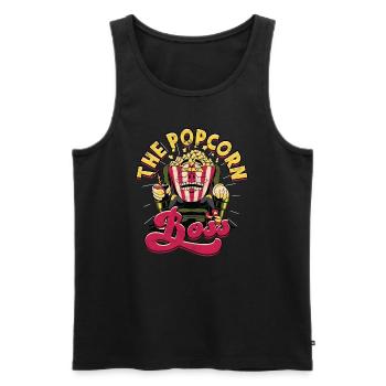 Popcorn Cinema Gift Gift Idea Film Mais Filma - Men's Premium Organic Tank Top - black - Front - Michal (187cm)