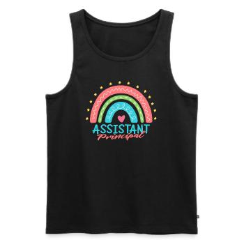 schulleiter stellvertretender schulleiter geschenk - Männer Premium Bio Tank Top - Schwarz - Vorne - AI Model Male 178 light (178cm)