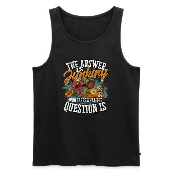 Antiques Antiques Antique Collector Antiques - Men's Premium Organic Tank Top - black - Front - AI Model Male 178 light (178cm)