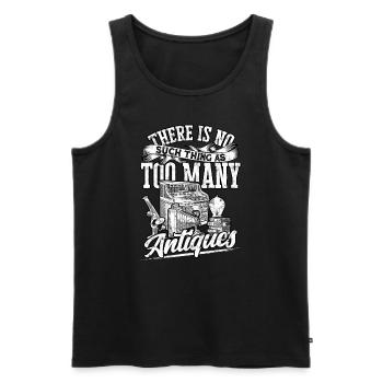 Antiques Antiques Antique Collector Antiques - Men's Premium Organic Tank Top - black - Front - AI Model Male 178 light (178cm)