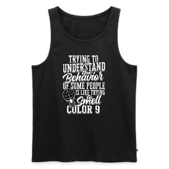 psychiater geschenk therapie geschenkidee psycholo - Männer Premium Bio Tank Top - Schwarz - Vorne - AI Model Male 178 light (178cm)