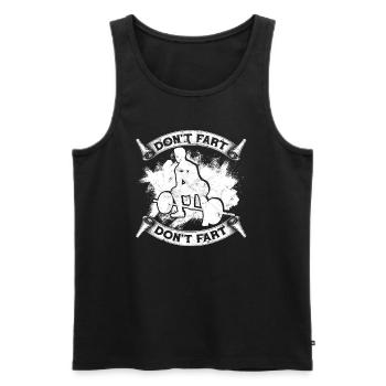 kreuzheben fitlochlochness deadlift gym - Männer Premium Bio Tank Top - Schwarz - Vorne - Michal (187cm)