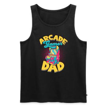 Retro Gamer Jeux vidéo Arcade Gaming Pinball Spike - Débardeur bio Premium Homme - noir - Devant - Michal (187cm)