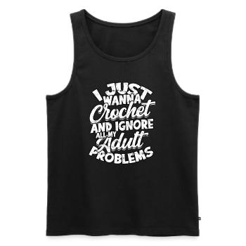 adult humor adult gift birthday ges - Men's Premium Organic Tank Top - black - Front - AI Model Male 178 light (178cm)