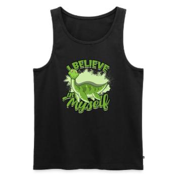 lochlochlochness geschenkidee geschenk - Männer Premium Bio Tank Top - Schwarz - Vorne - Michal (187cm)