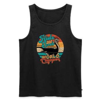 lochlochlochness geschenkidee geschenk - Männer Premium Bio Tank Top - Schwarz - Vorne - Michal (187cm)