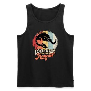 lochlochlochness geschenkidee geschenk - Männer Premium Bio Tank Top - Schwarz - Vorne - Michal (187cm)