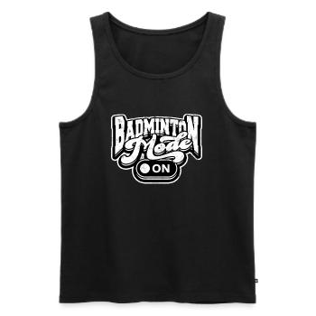 Badminton -Modus OnSpiking Sport Player Spike - Männer Premium Bio Tank Top - Schwarz - Vorne - Michal (187cm)