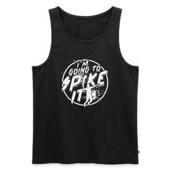 Spike It Spike Sport Badminton -Spieler - Männer Premium Bio Tank Top - Schwarz - Vorne - AI Model Male 178 light (178cm)