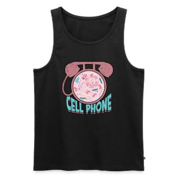 Mobilfunkbiologiewissenschaftliche Zellbiologe - Männer Premium Bio Tank Top - Schwarz - Vorne - Michal (187cm)