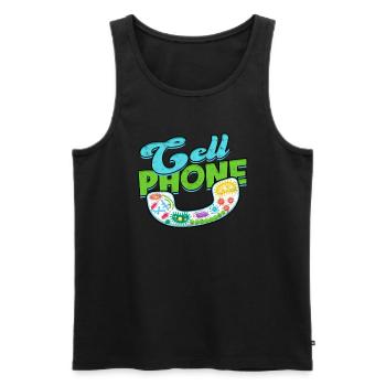 Mobilfunkbiologiewissenschaftliche Zellbiologe - Männer Premium Bio Tank Top - Schwarz - Vorne - Michal (187cm)