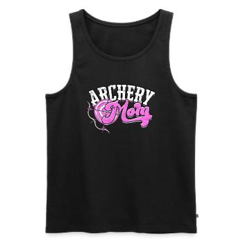 Archery Arrow Hunter Bow Hunting Archer - Men's Premium Organic Tank Top - black - Front - Michal (187cm)