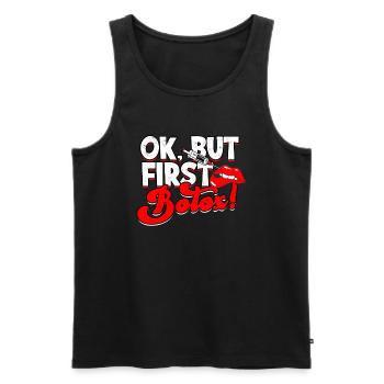 Lip Surgery Fillers Botox Injector - Men's Premium Organic Tank Top - black - Front - AI Model Male 178 light (178cm)