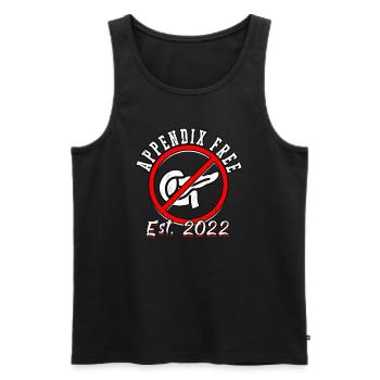 Anhang Operation Appendektomie Entfernung - Männer Premium Bio Tank Top - Schwarz - Vorne - AI Model Male 178 light (178cm)