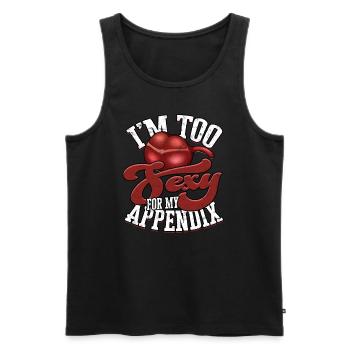 Anhang Operation Appendektomie Entfernung - Männer Premium Bio Tank Top - Schwarz - Vorne - AI Model Male 178 light (178cm)