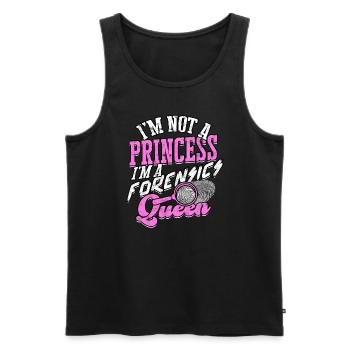 Forensic Science Detective True Crime Investigator - Men's Premium Organic Tank Top - black - Front - AI Model Male 178 light (178cm)
