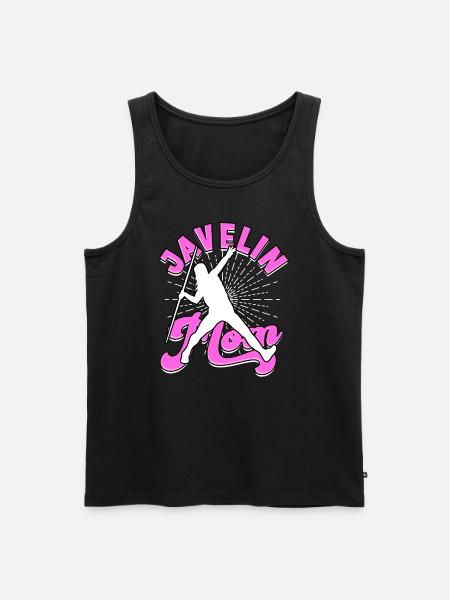 Speer werfen Mutter Leichtathletikwerke - Männer Premium Bio Tank Top - Schwarz
