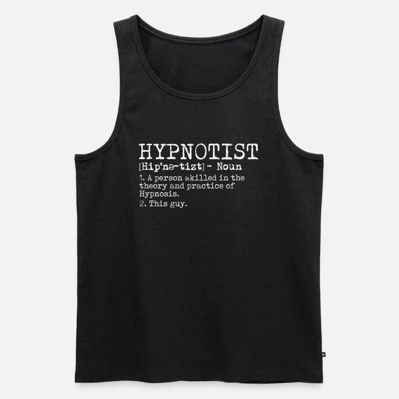 hypnotic hypnotize hypnotist - Men's Premium Organic Tank Top - black