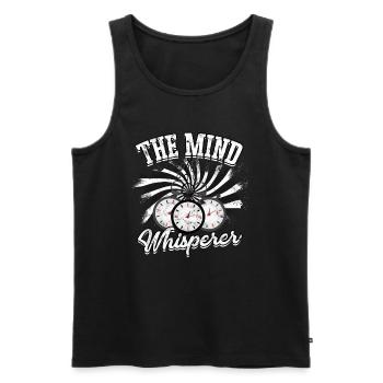 hypnose hypnotisch hypnotisieren hypnotiseur gesch - Männer Premium Bio Tank Top - Schwarz - Vorne - AI Model Male 178 light (178cm)