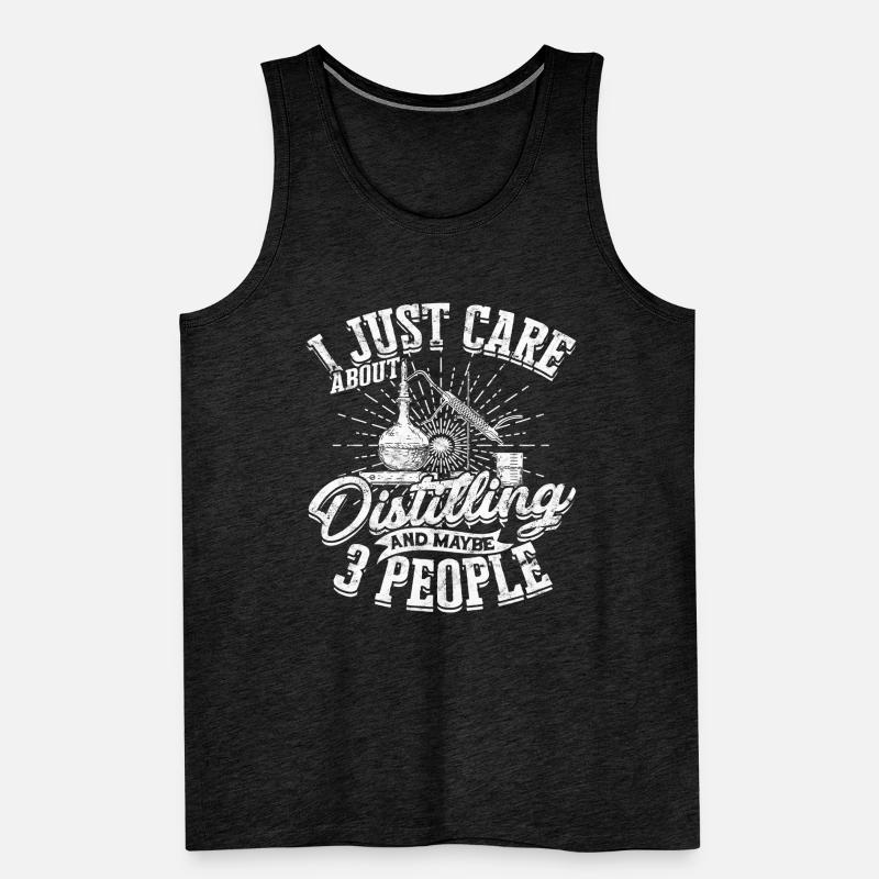 Schnapps Whiskey distill Schnapps distiller Geschenkide Men's Premium Organic Tank Top