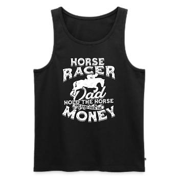 pferderennen pferd reiten pferde reiter geschenk g - Männer Premium Bio Tank Top - Schwarz - Vorne - AI Model Male 178 light (178cm)