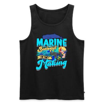 biologie marine biologiste marin biologie marine biologiste - Débardeur bio Premium Homme - noir - Devant - Michal (187cm)