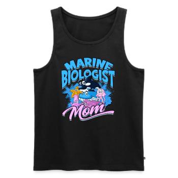 biologie marine biologiste marin biologie marine biologiste - Débardeur bio Premium Homme - noir - Devant - Michal (187cm)