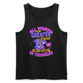 Emergency Department Nurse Hospital Hospitals - Men's Premium Organic Tank Top - black - Front - AI Model Male 178 light (178cm)