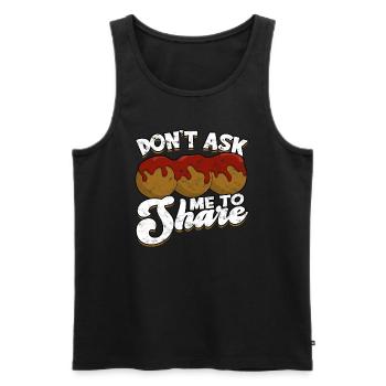 fleischklößchen essen spaghetti geschenk geschenki - Männer Premium Bio Tank Top - Schwarz - Vorne - Michal (187cm)