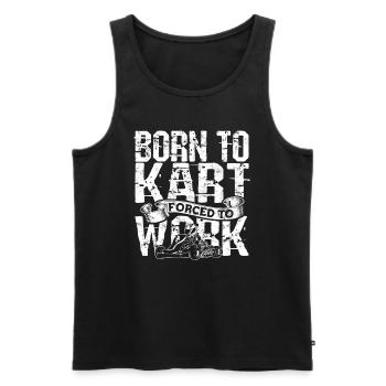 Kart conduite de kart pilotes de course Pilotes de course - Débardeur bio Premium Homme - noir - Devant - AI Model Male 178 light (178cm)