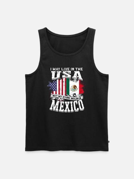 usa amerika einwanderer us bürger amerikanische fl - Männer Premium Bio Tank Top - Schwarz