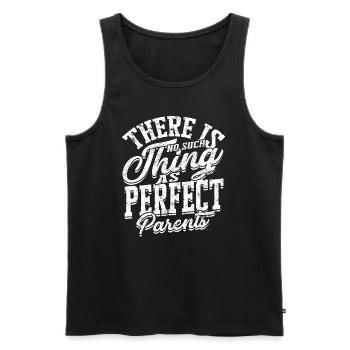 eltern geschenk mutter geschenkidee vater familie - Männer Premium Bio Tank Top - Schwarz - Vorne - Michal (187cm)