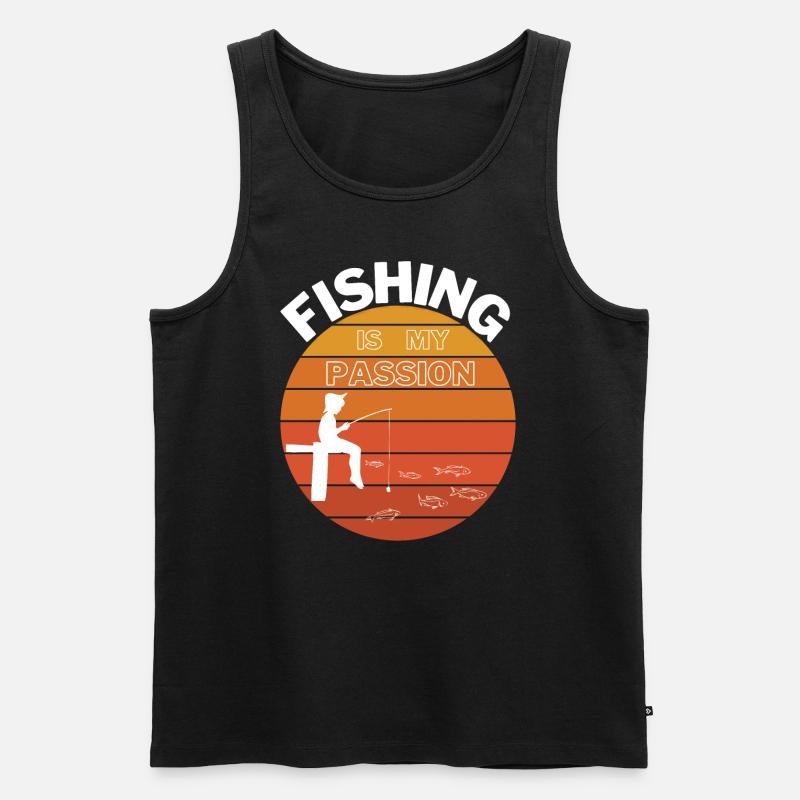 Angelleidenschaft - Männer Premium Bio Tank Top - Schwarz