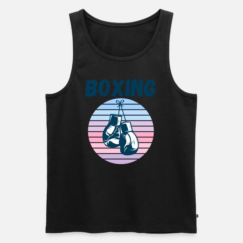 Boxen - Männer Premium Bio Tank Top - Schwarz
