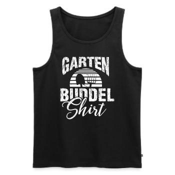 Jardin Buddel Chemise Jardinier Jardinier - Débardeur bio Premium Homme - noir - Devant - AI Model Male 178 light (178cm)