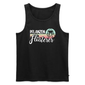 Planzenflüsterer Garten Gärtner Outfit - Männer Premium Bio Tank Top - Schwarz - Vorne - Michal (187cm)